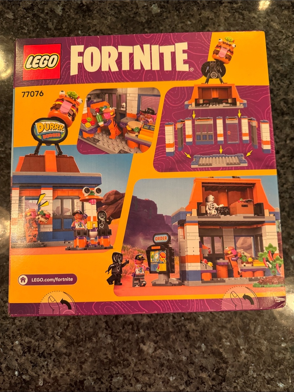 Lego Fortnite Durr Burger Playset - Orange, Purple, Blue